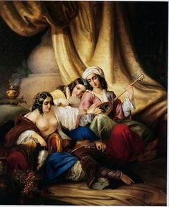 Arab or Arabic people and life. Orientalism oil paintings 163